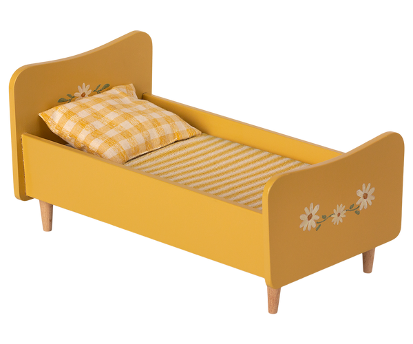 Cama de madera MINI - amarillo