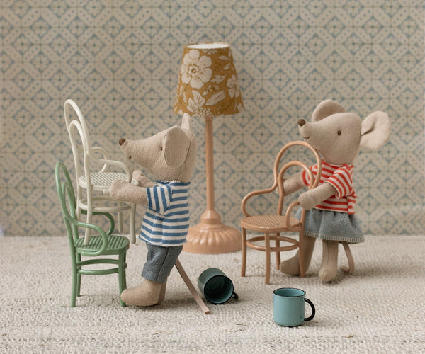 silla de metal ratoncito - rosa empolvado