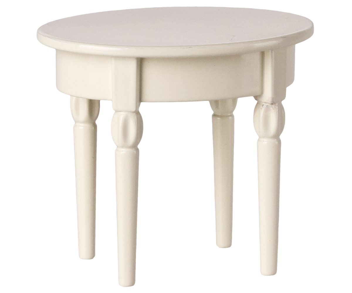 Mesa auxiliar madera blanca