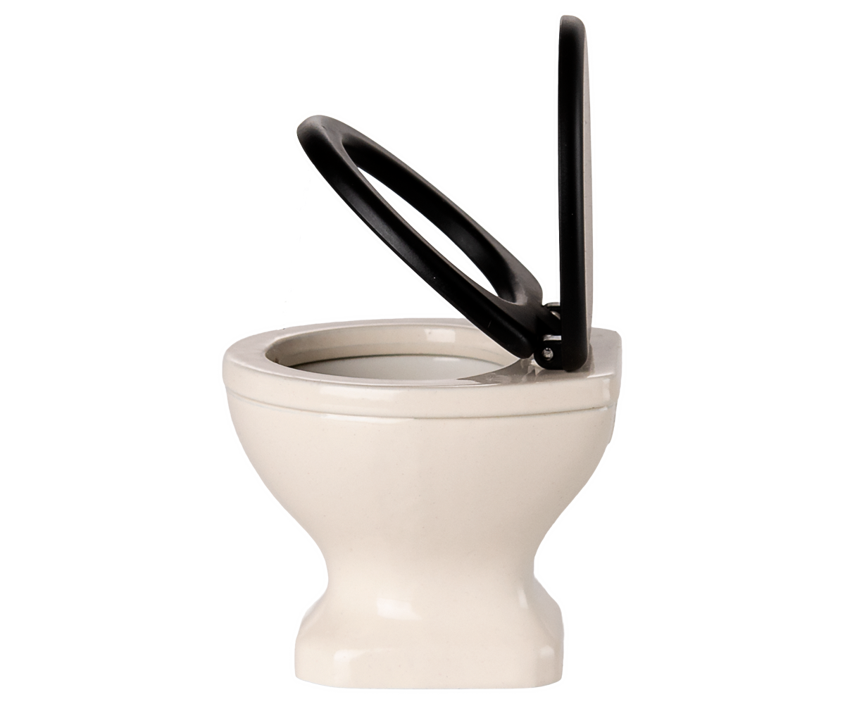 Inodoro blanco y negro - ratón