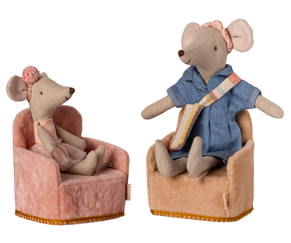 Sillón para ratoncitos - rosa