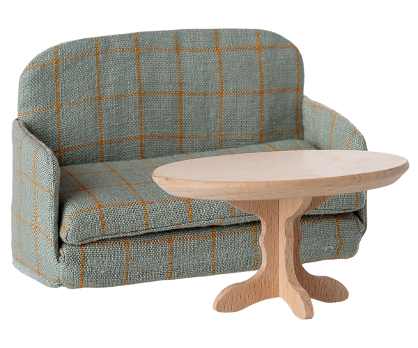 Sofá-cama para muñecos cuadros