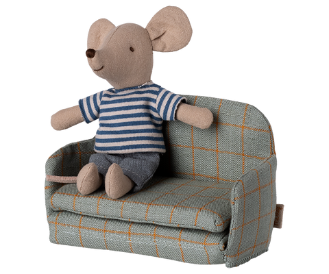 Sofá-cama para muñecos cuadros