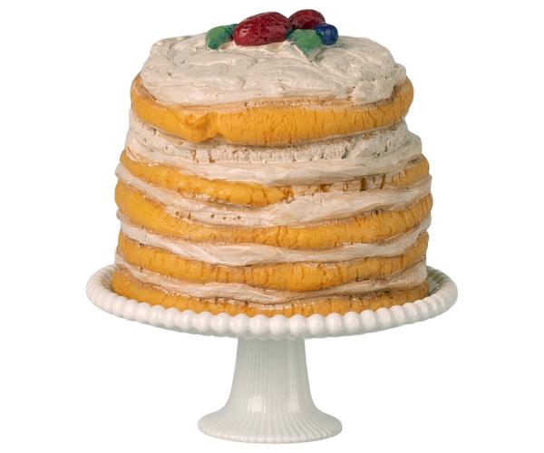 Tarta de fiesta con pie de tarta - ratón