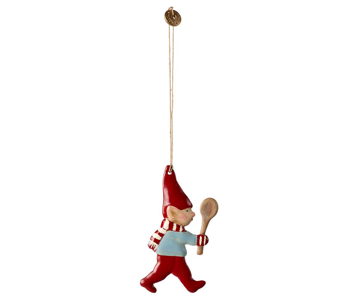 Adorno navideño de metal - Pixy con cuchara