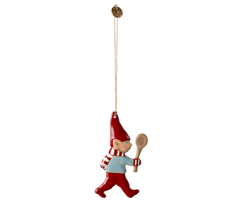 Adorno navideño de metal - Pixy con cuchara