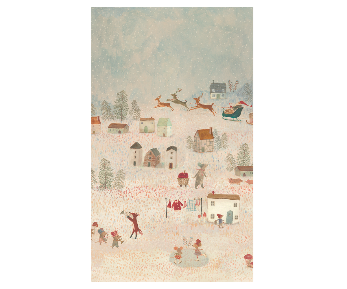 Papel de Regalo SANTA IS COMING - 10 metros