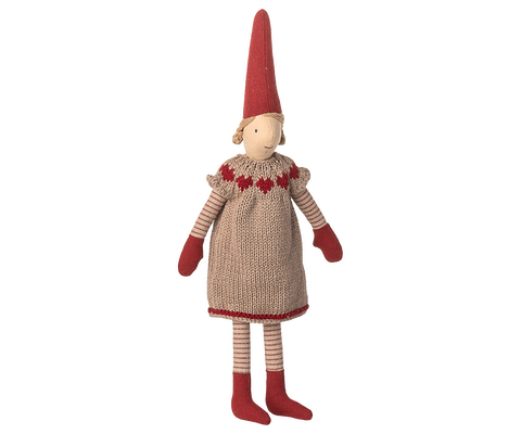 Pixy navideño talla 2 - chica vestido punto