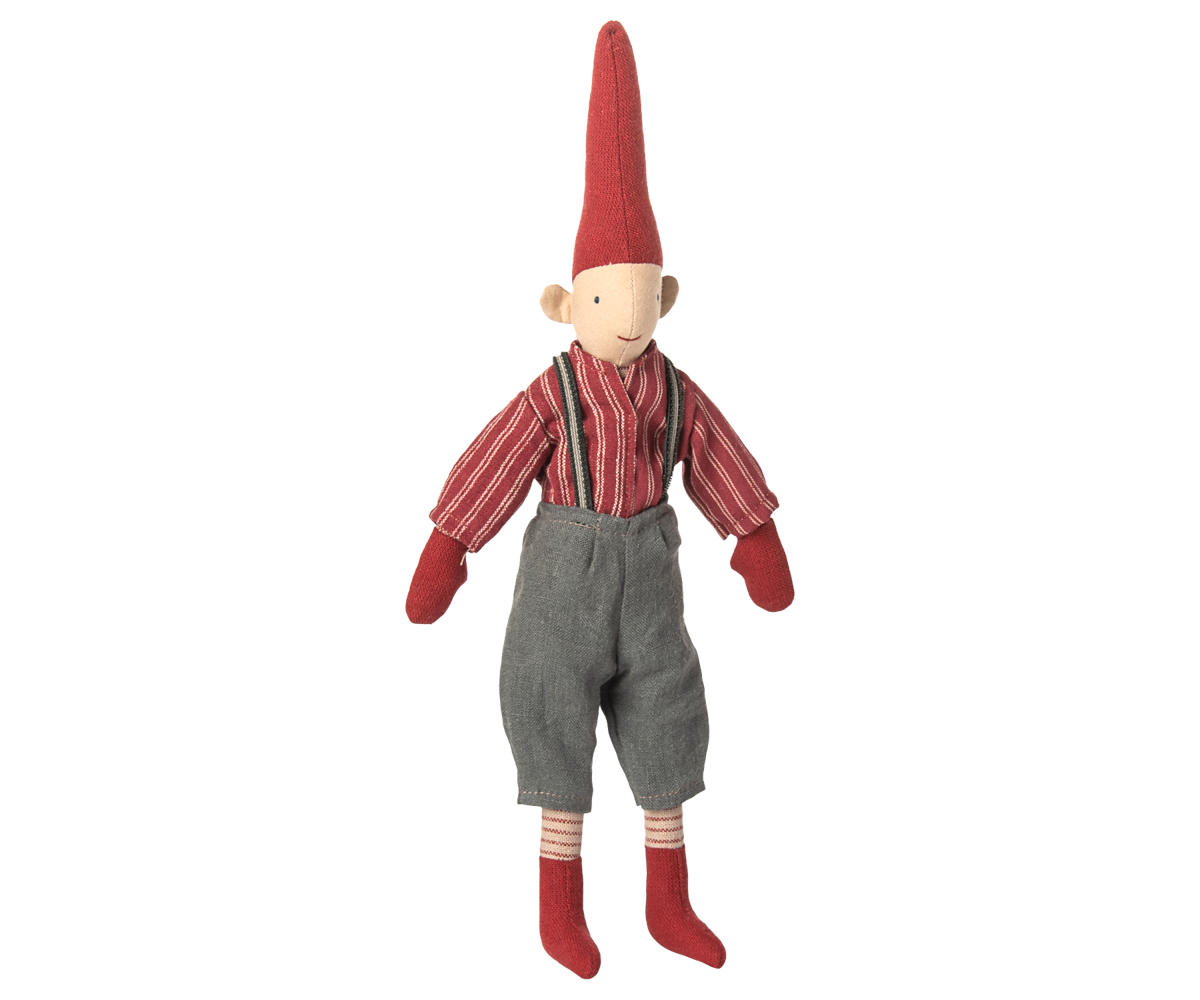 Pixy navideño talla 2 - chico camisa roja