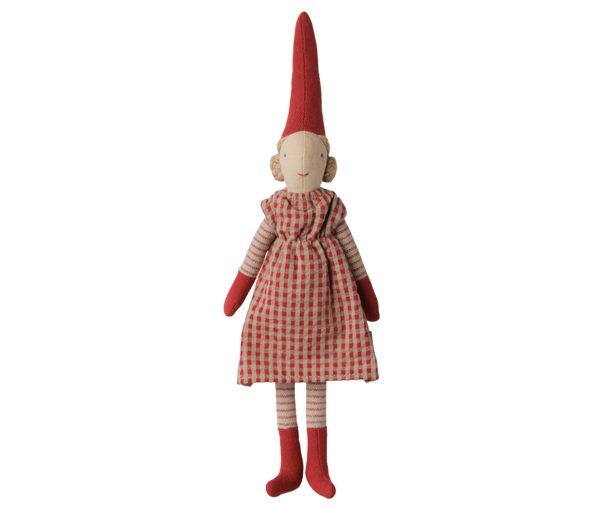 Pixy navideño talla 1 - chica vestido rojo