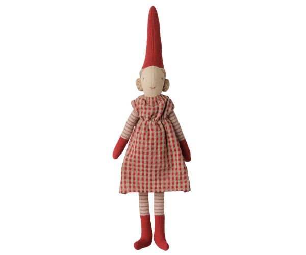 Pixy navideño talla 1 - chica vestido rojo