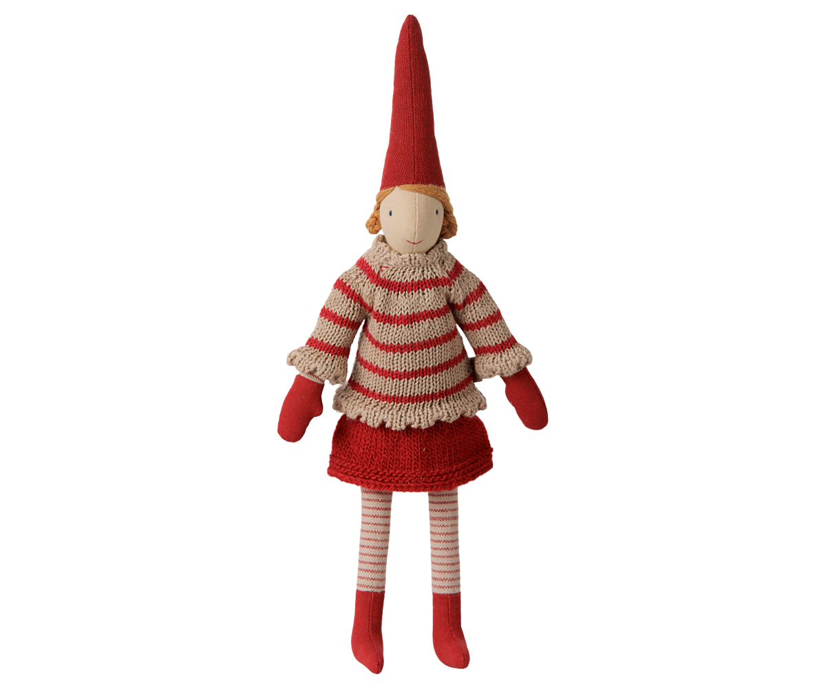 Pixy navideño talla 2 - chica jersey punto rayas