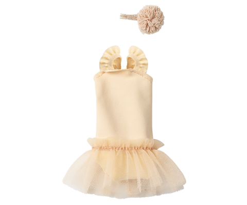 Maillot y falda crema - talla 1