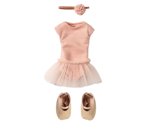 Conejita Ballerina maillot y falda Rose - talla 2