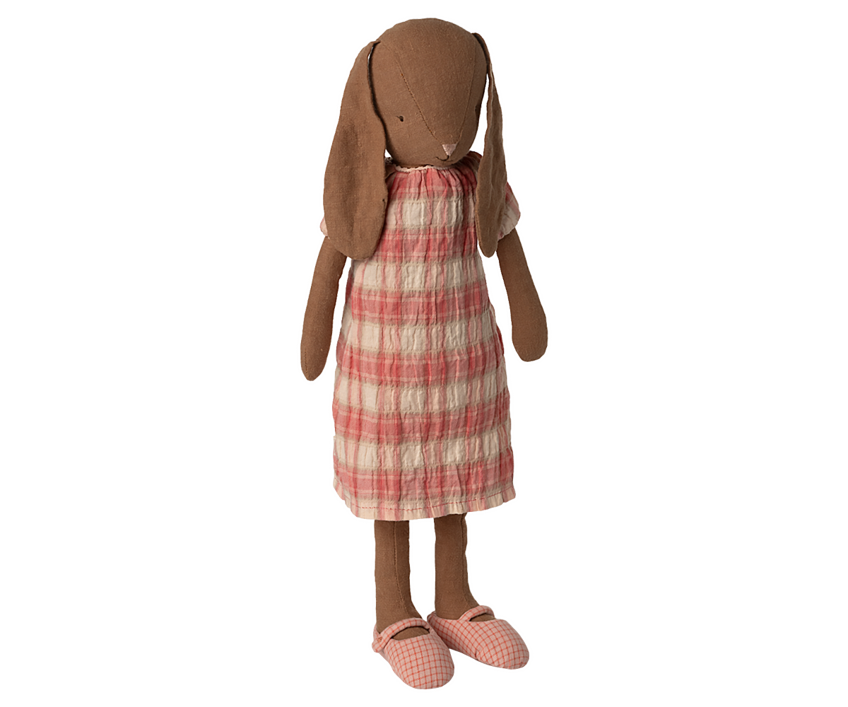 Conejita brown vestido a cuadros talla 3 - bunny 39cm