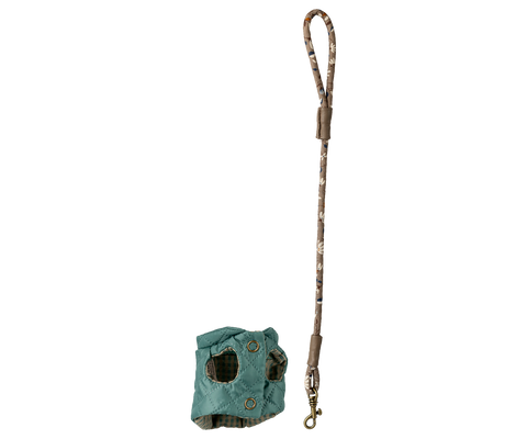 Arnés y correa para mascota - menta oscura