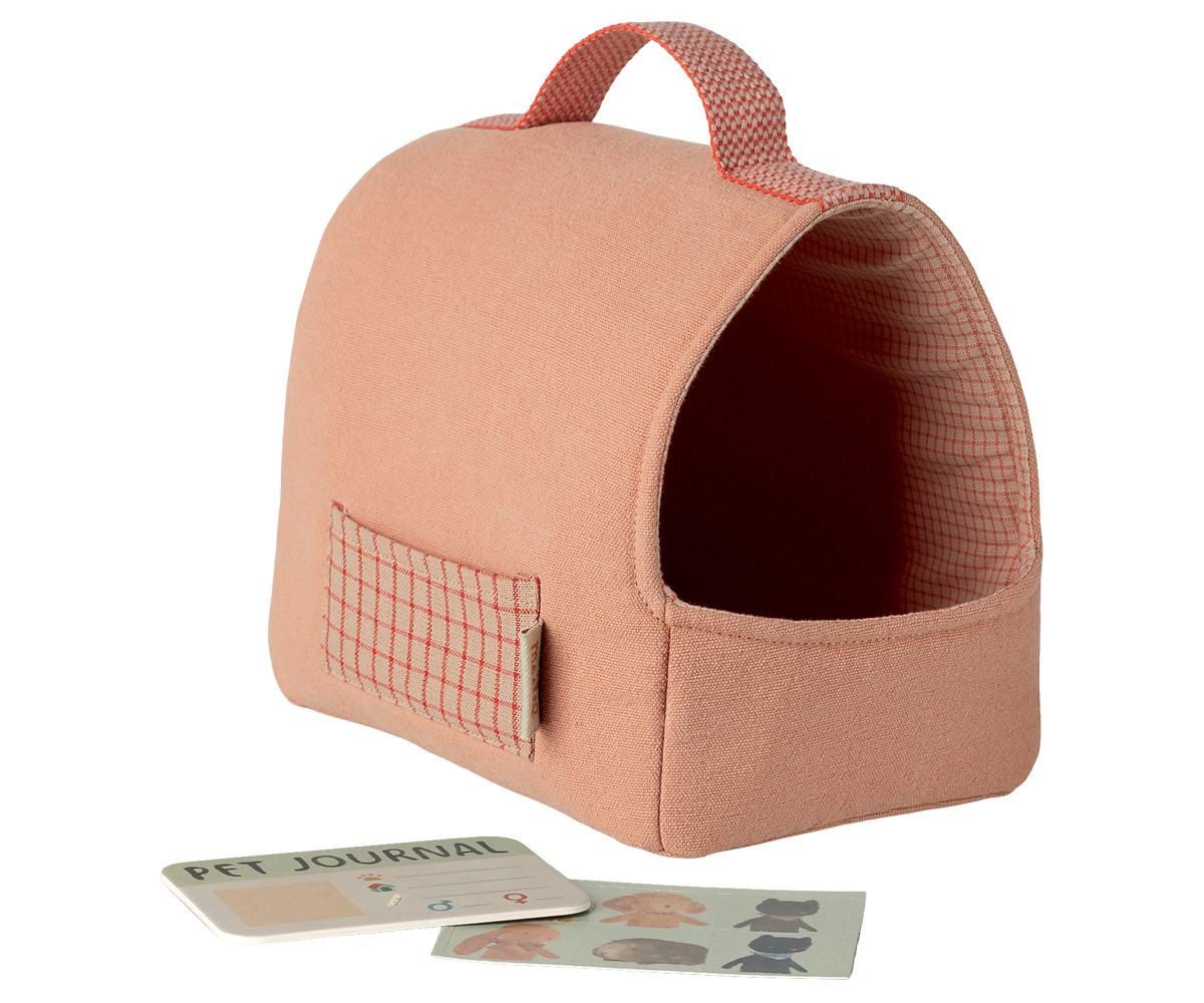 Transportín para mascotas - coral