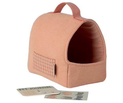 Transportín para mascotas - coral