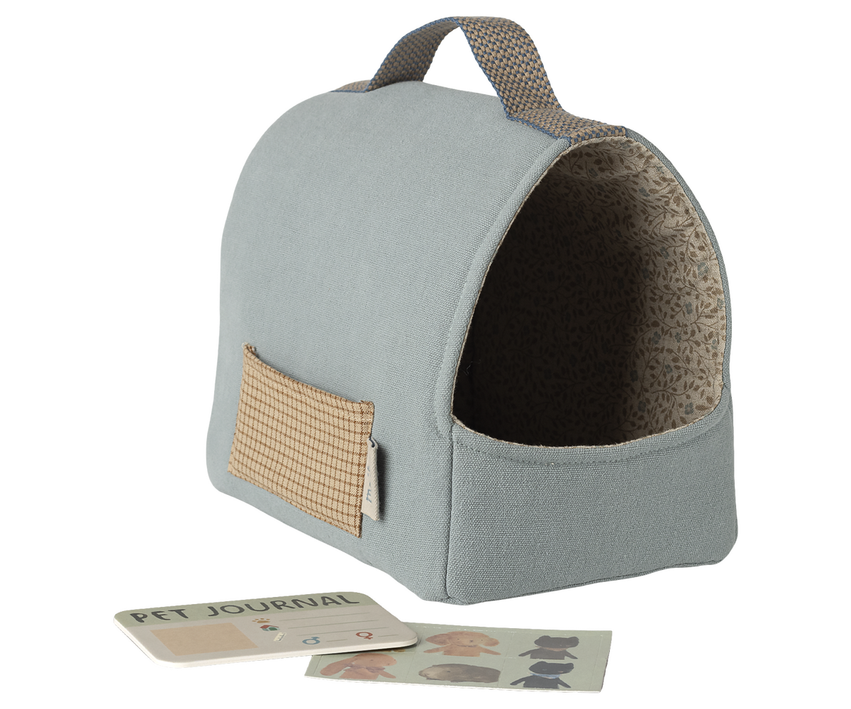 Transportín para mascotas - azul empolvado