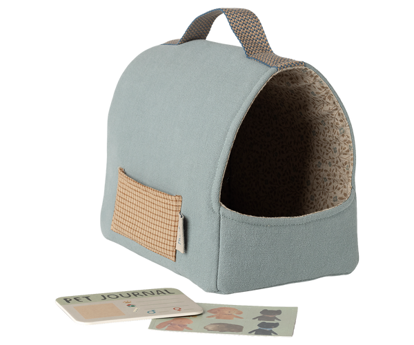 Transportín para mascotas - azul empolvado