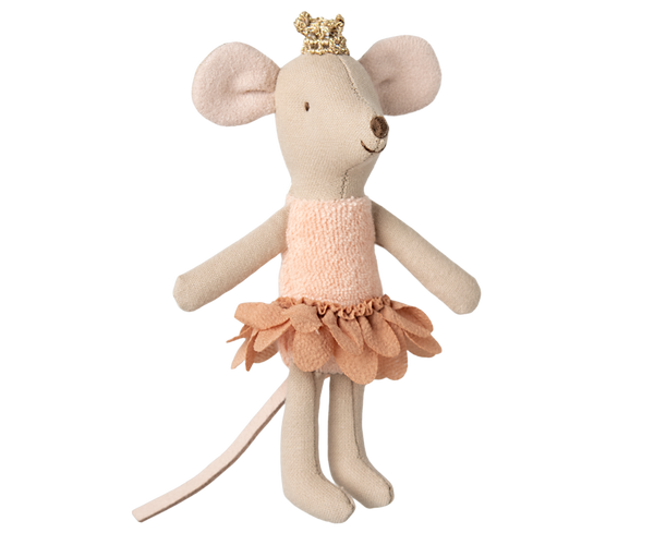 Ratoncita princesa en su caja coral - hermana pequeña