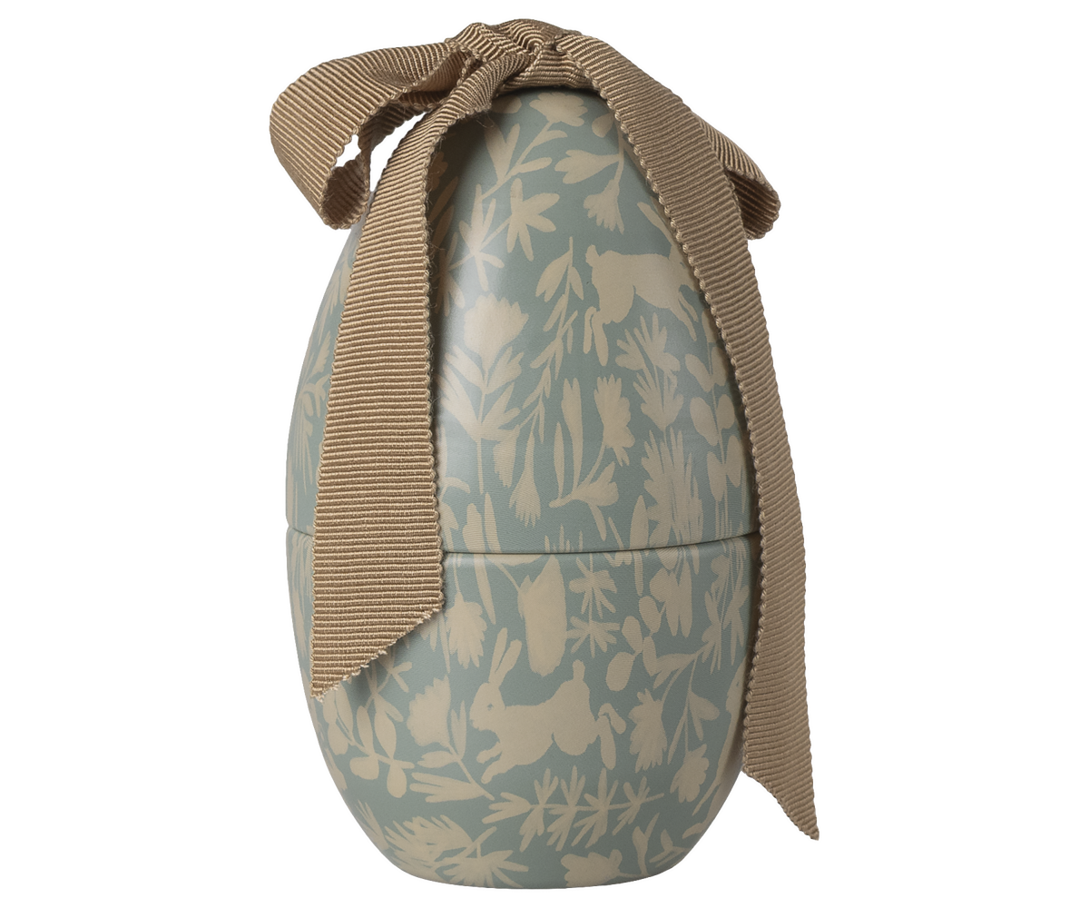 Huevo de Pascua pequeño - Azul empolvado