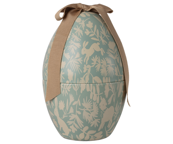 Huevo de Pascua mediano - Azul empolvado