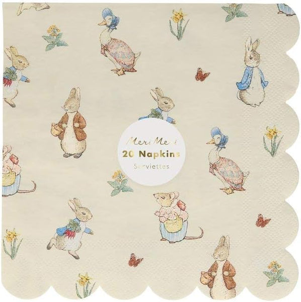 Peter Rabbit - 20 servilletas grandes motivos