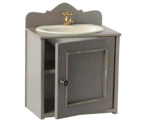 Lavabo con mueble para casa de muñecas