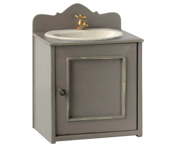 Lavabo con mueble para casa de muñecas