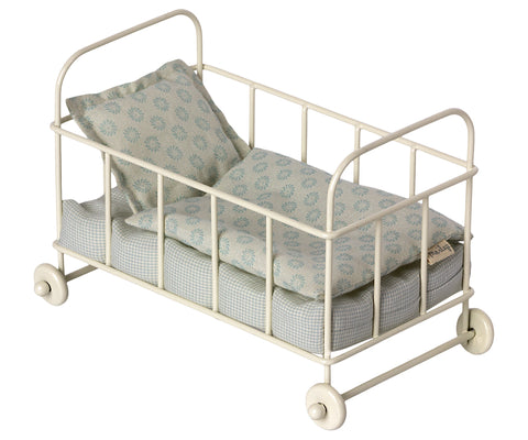 Cuna de metal para micro  - azul