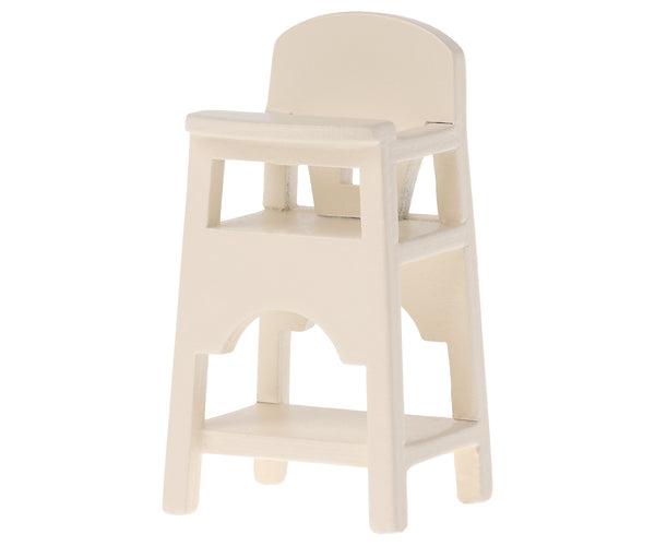 Trona de madera para baby - blanco