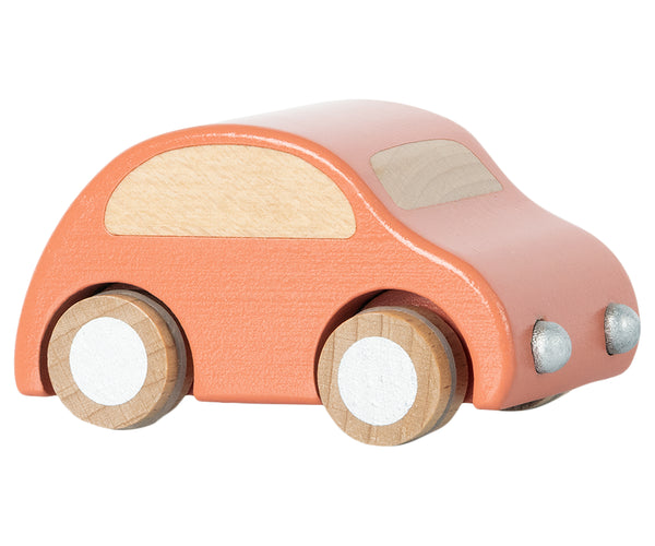 Coche de  madera -coral