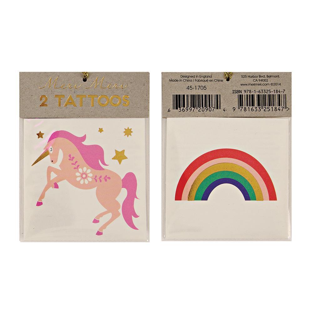 Tattoos - rainbows & unicorns - Miss Coppelia