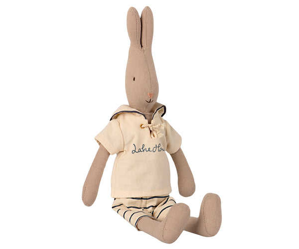 Conejito sailor blanco -azul talla 2 (rabbit, 32 cm)