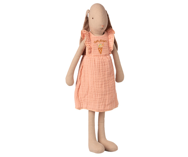 Conejita con vestido rosa talla 3 (bunny, 42cm)