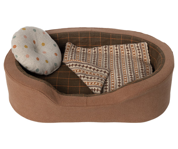 Cama cesta MEDIANA para cachorro y gatito - marrón