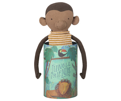 Jungle Friends - monito en tubo decorado - Miss Coppelia