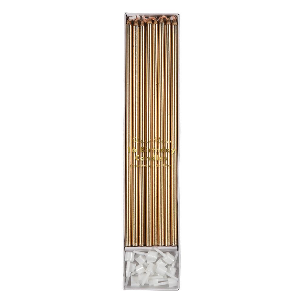 Velas doradas extra largas - Miss Coppelia