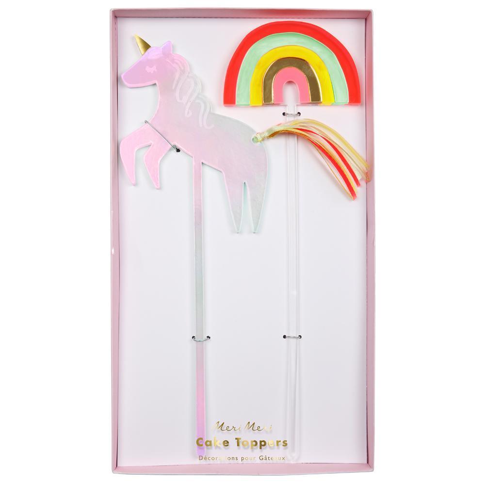 Unicornios y Arcoiris - cake toppers - Miss Coppelia