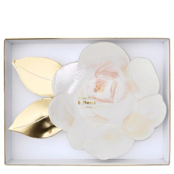 Rosa blanca - 8 platos - Miss Coppelia