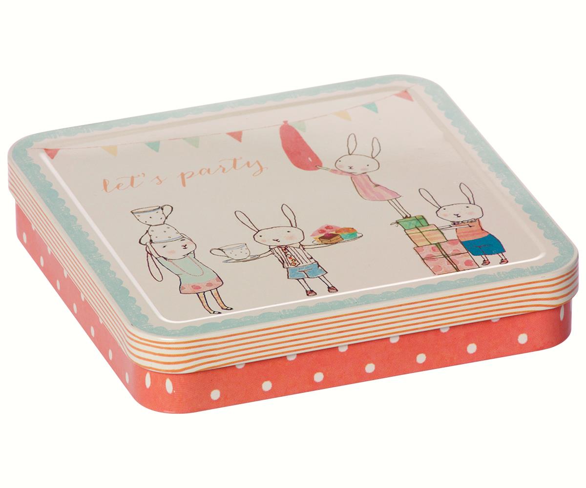 Caja de metal Lets party - rosa - Miss Coppelia