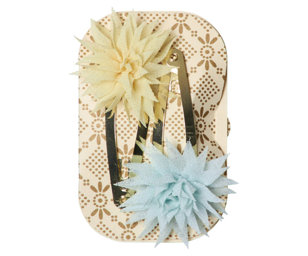 Horquillas para el pelo Dahlia, 2 piezas Lemon & IceMint - Miss Coppelia