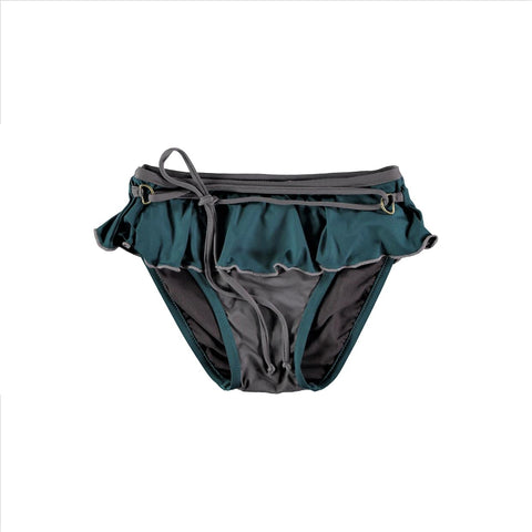 Culetín lycra y tul - verde ciprés y gris - Miss Coppelia