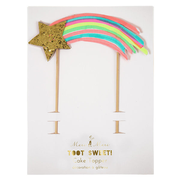 Rainbows Shooting Star cake topper - Adorno para tarta - Miss Coppelia