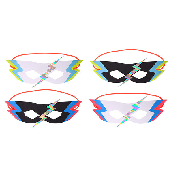 Super Hero Zap! 8 Party masks - antifaces - Miss Coppelia