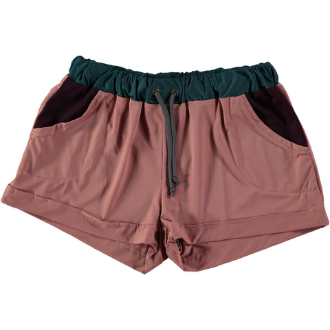 Short lycra combi - rosa viejo, granate, verde ciprés, gris - Miss Coppelia