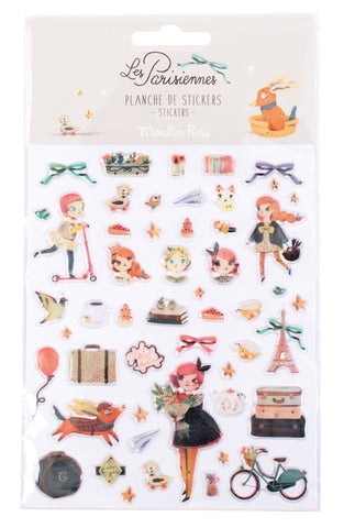 Plancha 52 pegatinas-  Les Parisiennes - Miss Coppelia