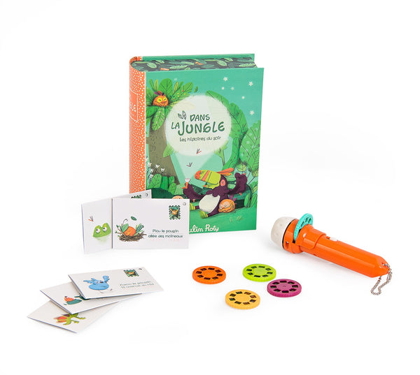 Libro con proyector - historias de la jungla