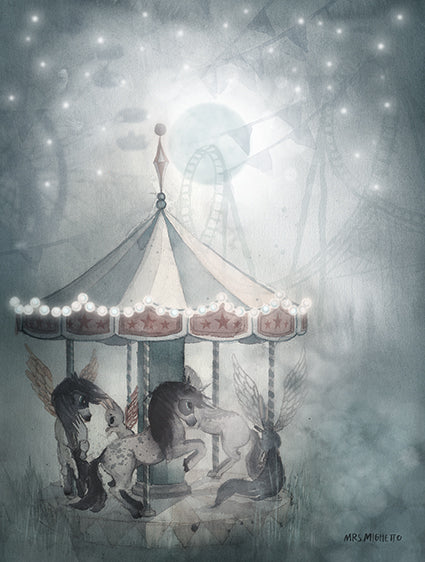 PACK WILLIAM + NIGHT CAROUSEL 18X24 - Miss Coppelia